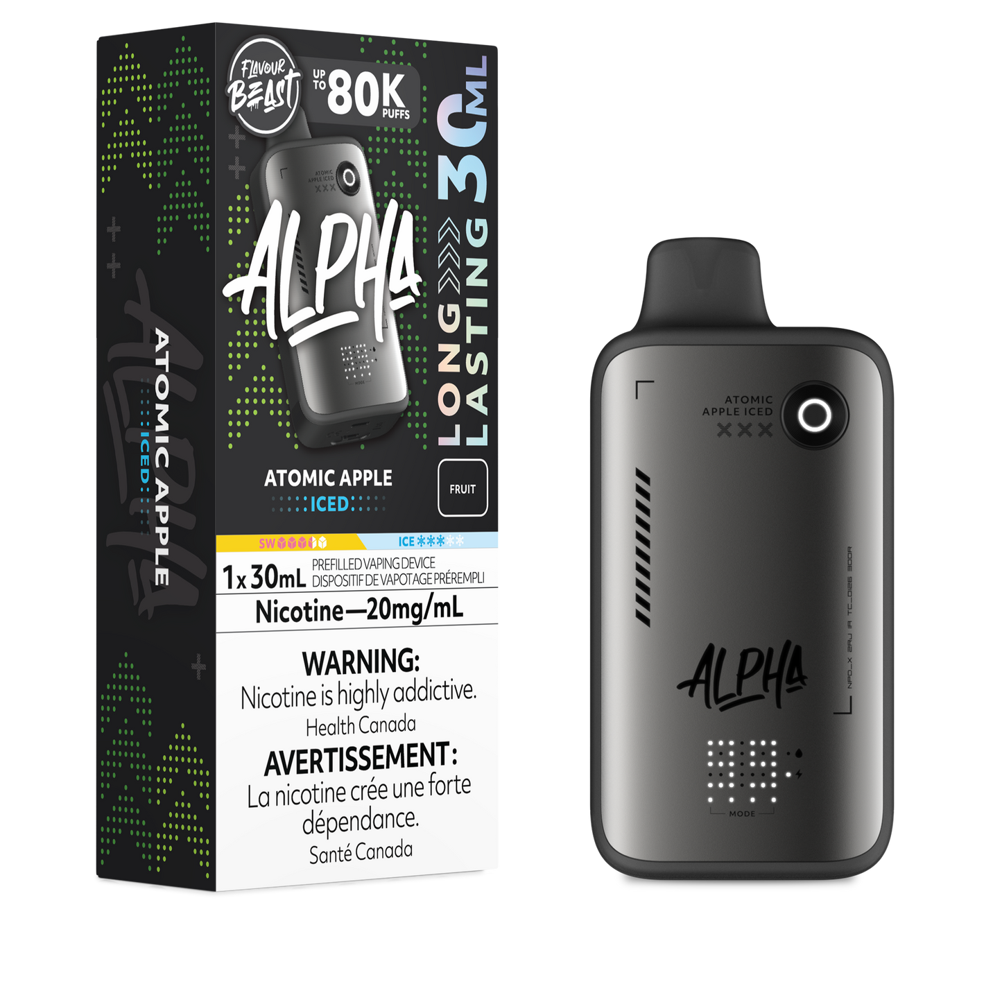 Flavour Beast Alpha 80K Atomic apple iced