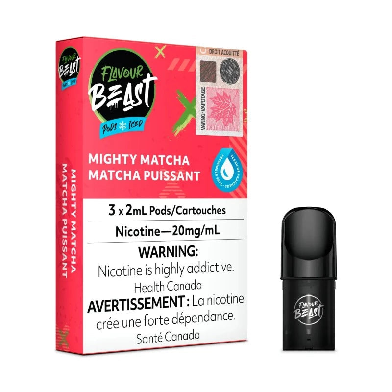 Flavour beast Pods Mighty matcha Queen & Jarvis Vape Shop Flavour beast Pods Mighty matcha Queen & Jarvis Vape Shop