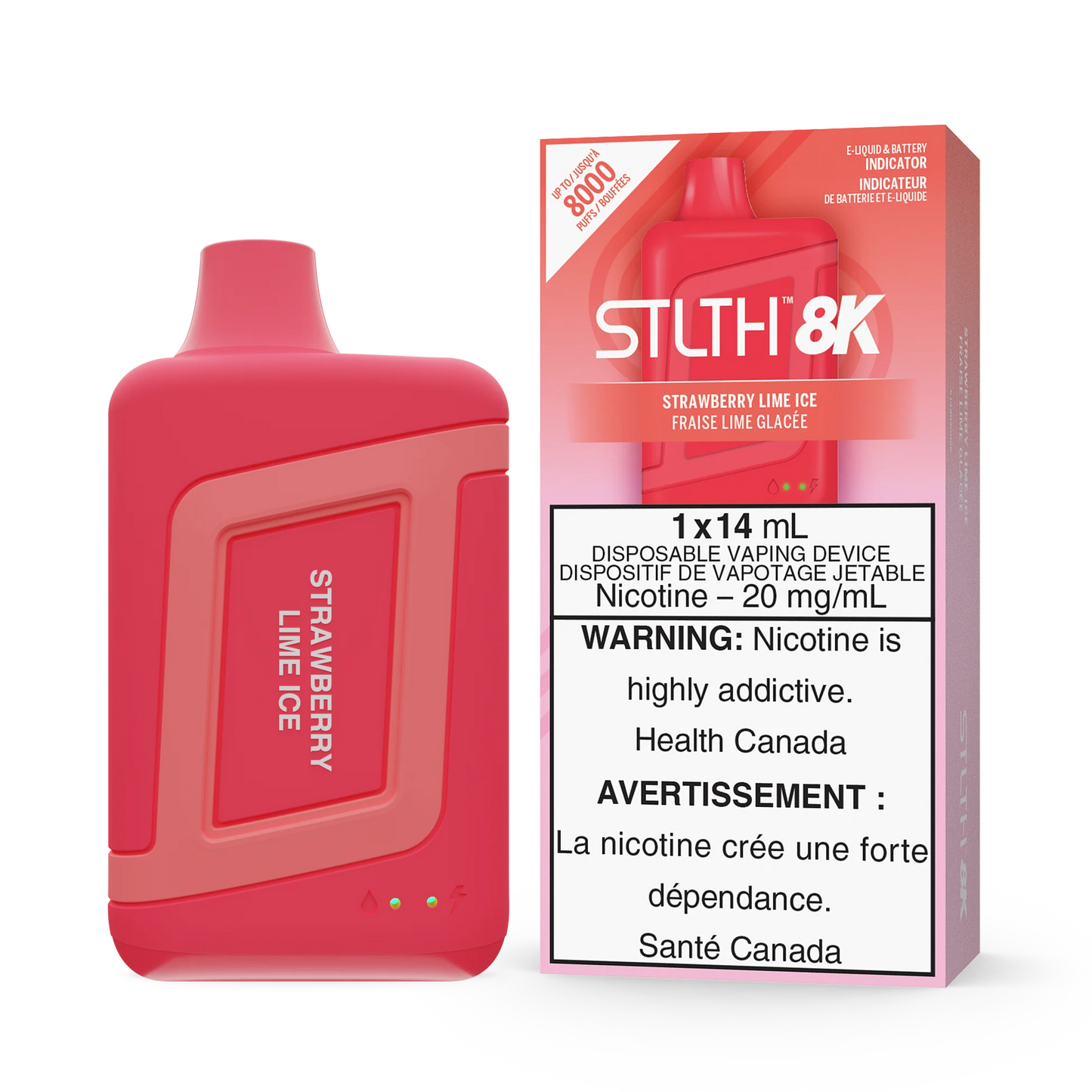 Stlth 8K Strawberry Lime Ice