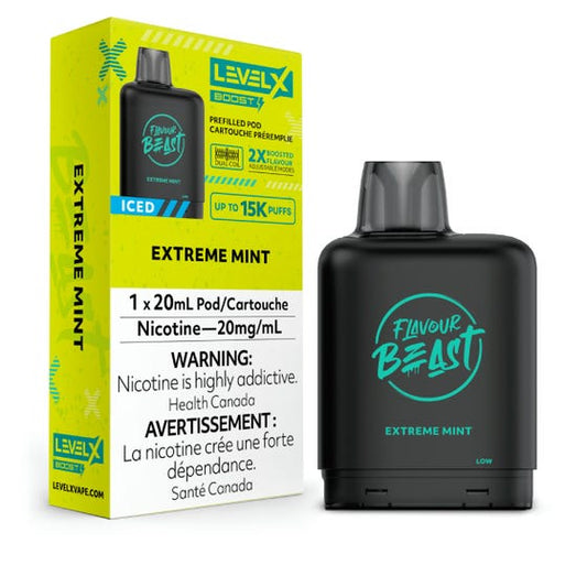 Flavour Beast Boost 
levelX 25K Extreme Mint