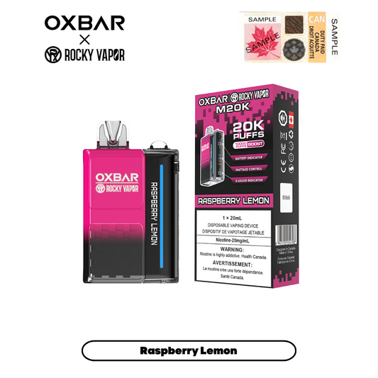 Oxbar 20K Raspberry Lemon