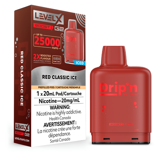 Drip’n Boost LevelX Red Classic Ice