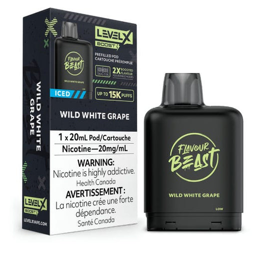 Flavour Beast Boost 
LevelX Wild White Grape