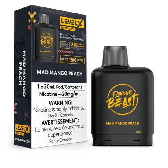 Flavour Beast Boost 
LevelX Mad Mango Peach