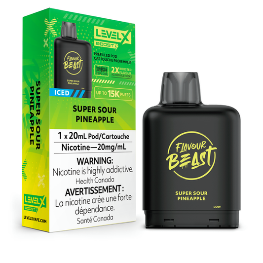 Flavour Beast Boost 
LevelX Super Sour Pineapple