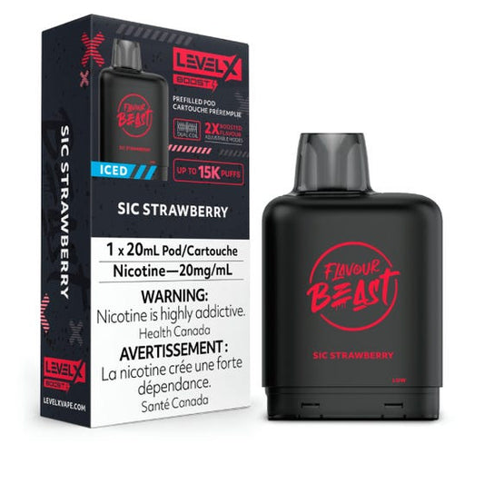 Flavour Beast Boost 
LevelX Sic Strawberry