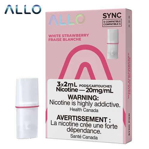 Allo sync pods white strawberry