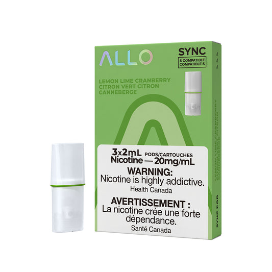 Allo sync pods Lemon lime cranberry