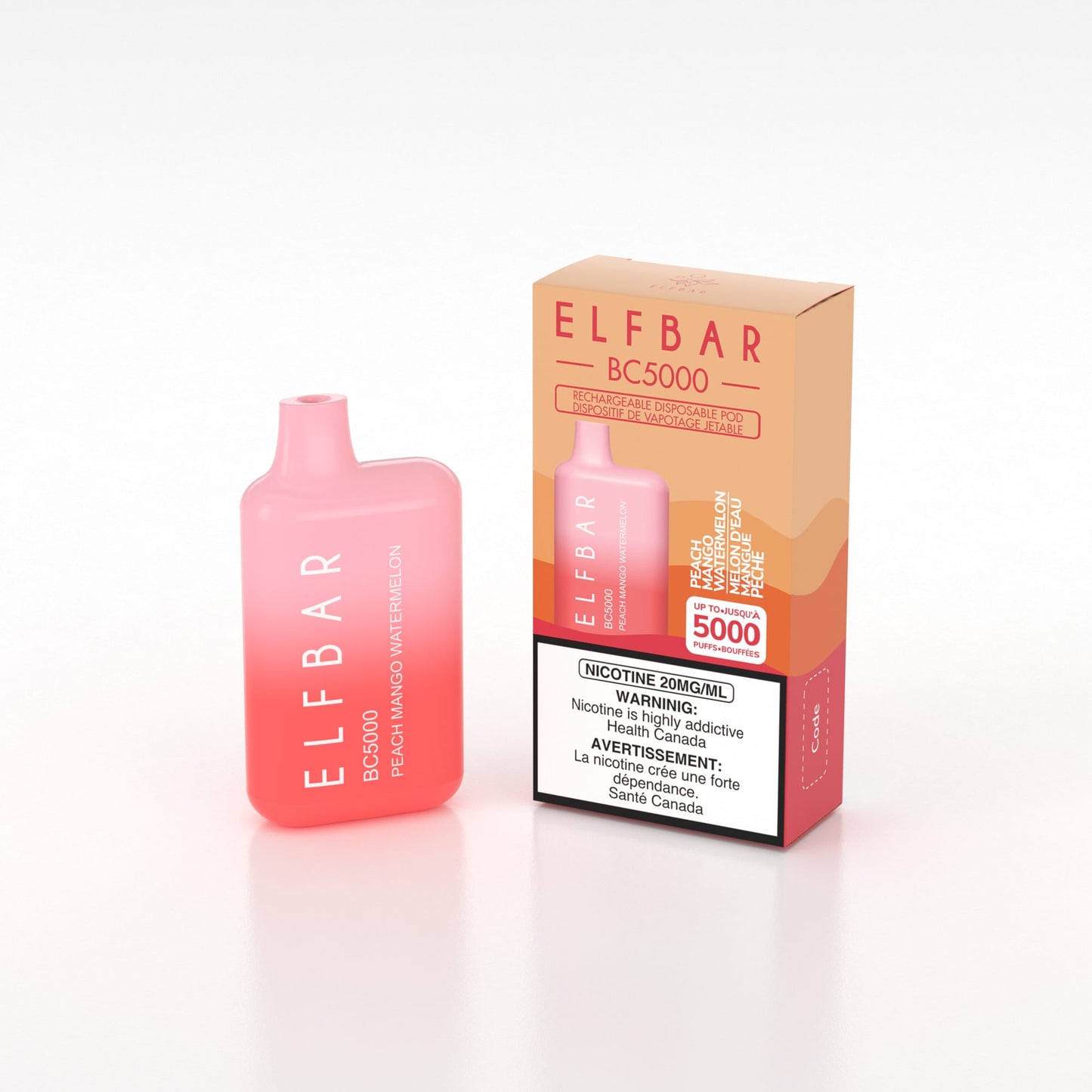 Elfbar Bc 5000 Peach Mango Watermelon