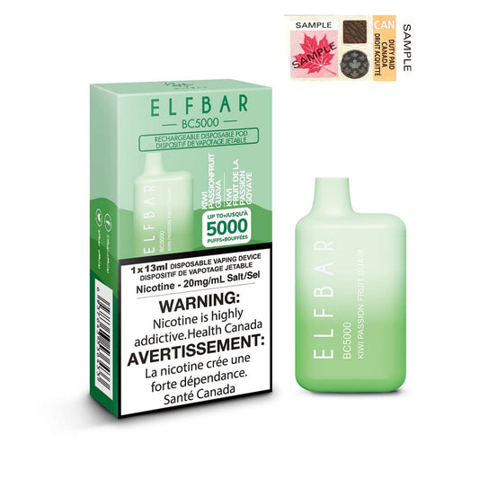 Elfbar Bc 5000 Kiwi Passion Fruit Guava