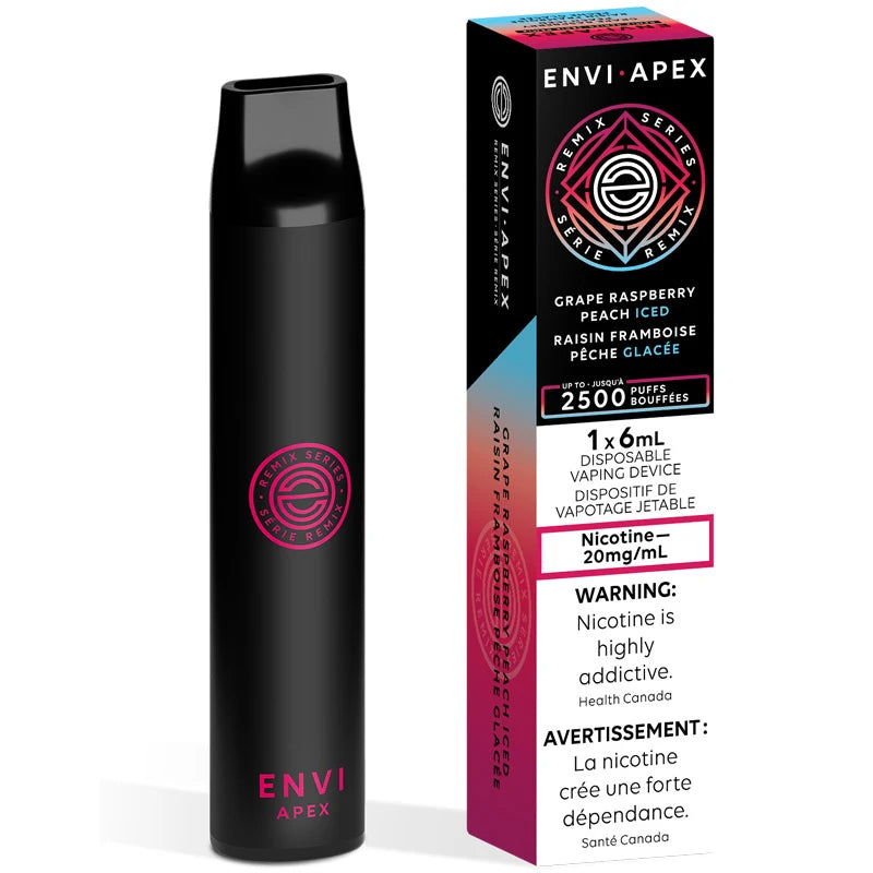 Envi apex 2500 grape raspberry peach ice