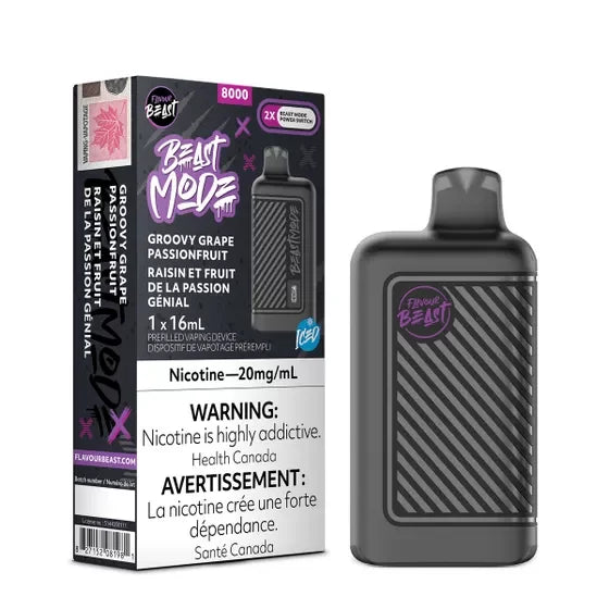 Flavour beast 8000 Groovg grape passionfruit