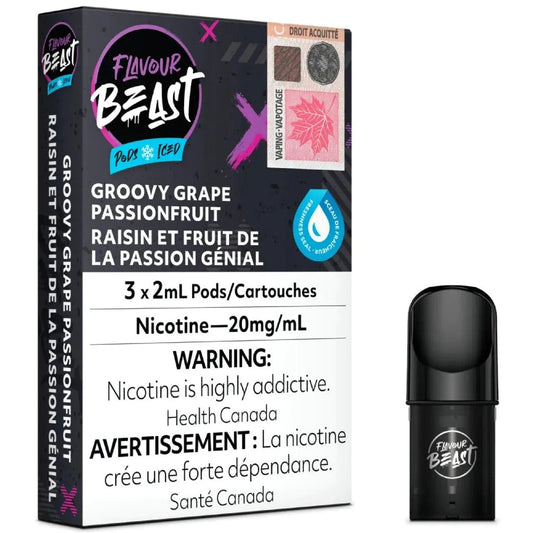 Flavour beast Pods Groovy grape passionfruit