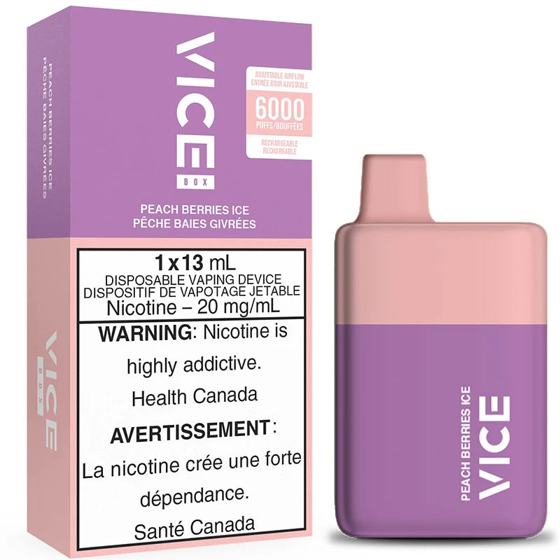 Vice Box 6000 Peach Berries Ice