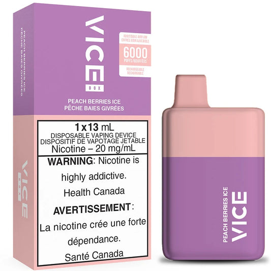 Vice Box 6000 Peach Berries Ice