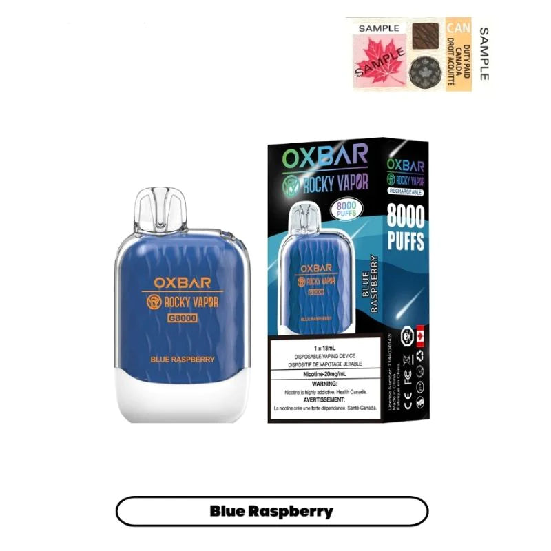 Oxbar 8000 Blue Raspberry