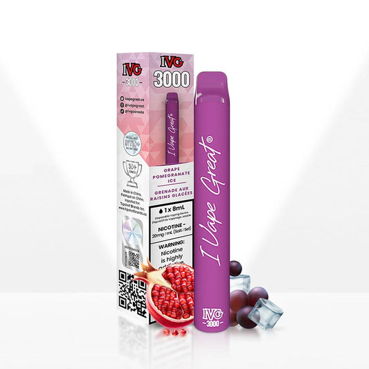 IVG 3000 Grape Pomegranate Ice